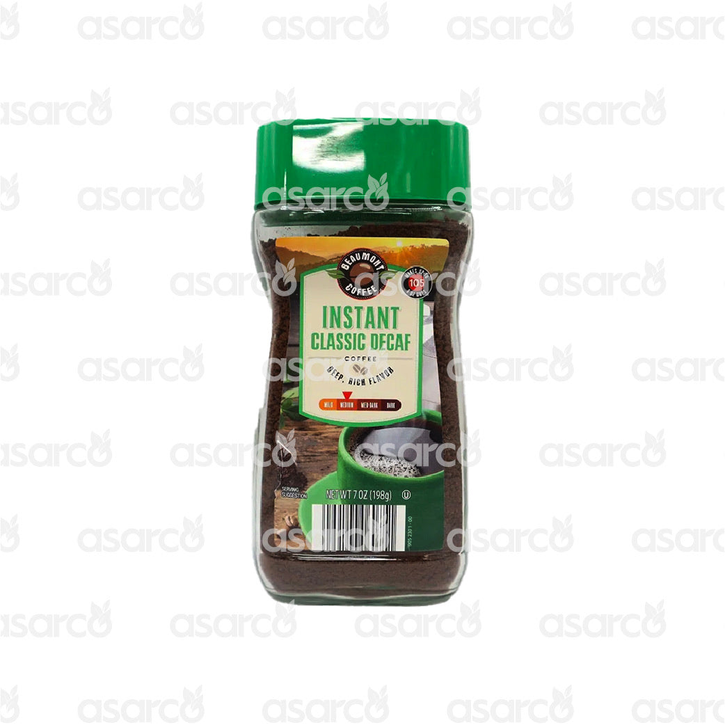 Beaumont Coffee - Instant Classic Decaf Coffee | 6.98oz