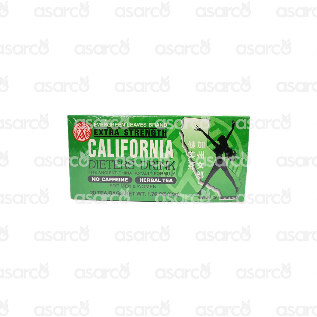 Evergreen Leaves Brand - Extra Strength California Dieters' Drink No Caffeine Herbal Tea | 1.76oz