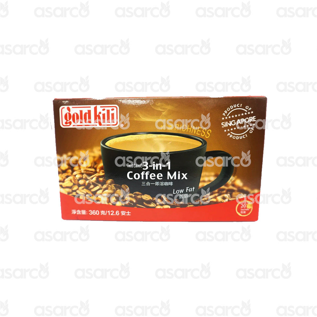 Gold Kili - Instant 3-in-1 Coffee Mix, Low Fat | 12.6oz