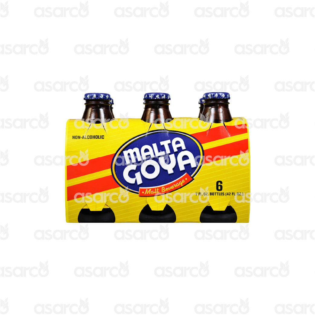 Goya - Non- Alcoholic Malt Beverage- Original (Case of 6) Malta Goya | 7oz
