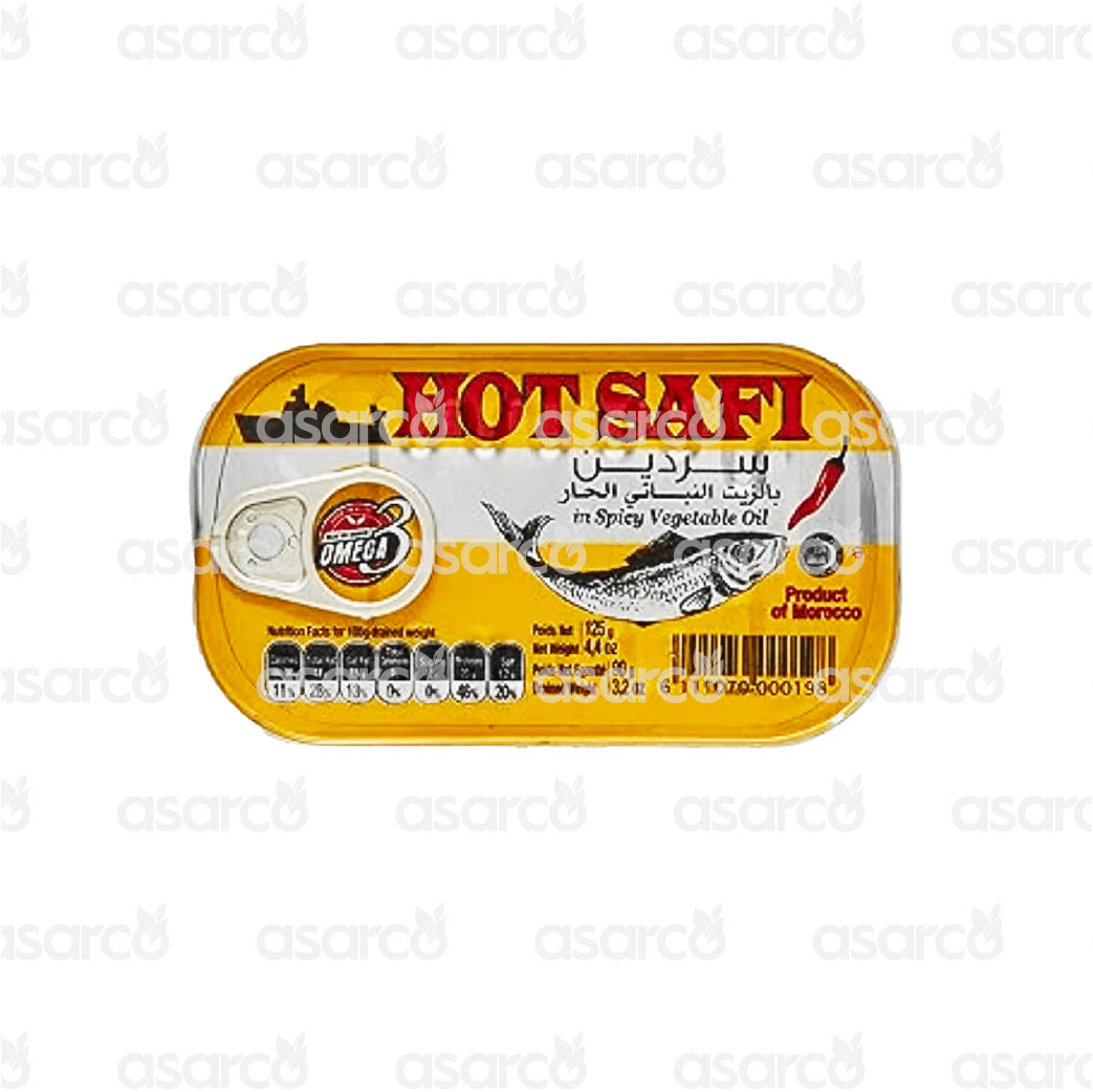Hot Safi - Moroccan Sardines in Spicy Vegetable Oil | 4.41oz