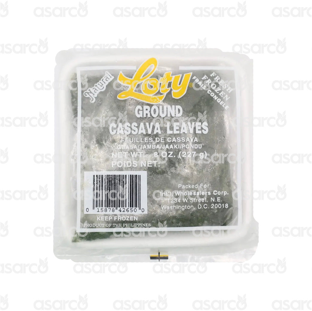 Loty - Ground Cassava Leaves Feuilles De Cassava Gbasa/Jamba/Jaaki/Pondu | 8oz
