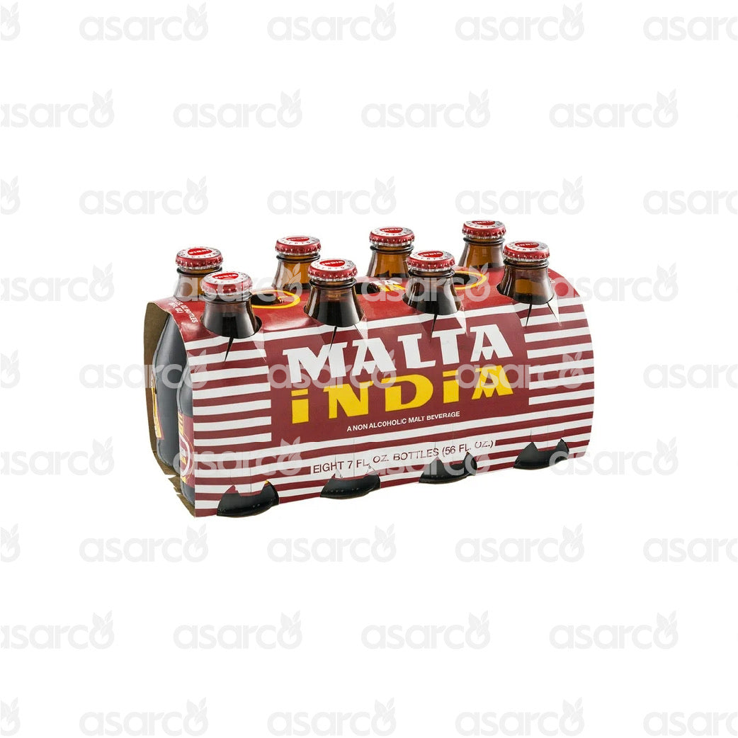 Malta India - Non- Alcoholic Malt Beverage Low Sodium (Case of 8) | 87oz