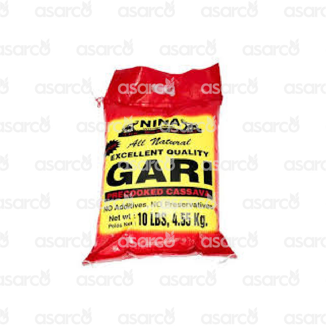 Nina International - Excellent Quality Gari, Precooked Cassava | 160oz