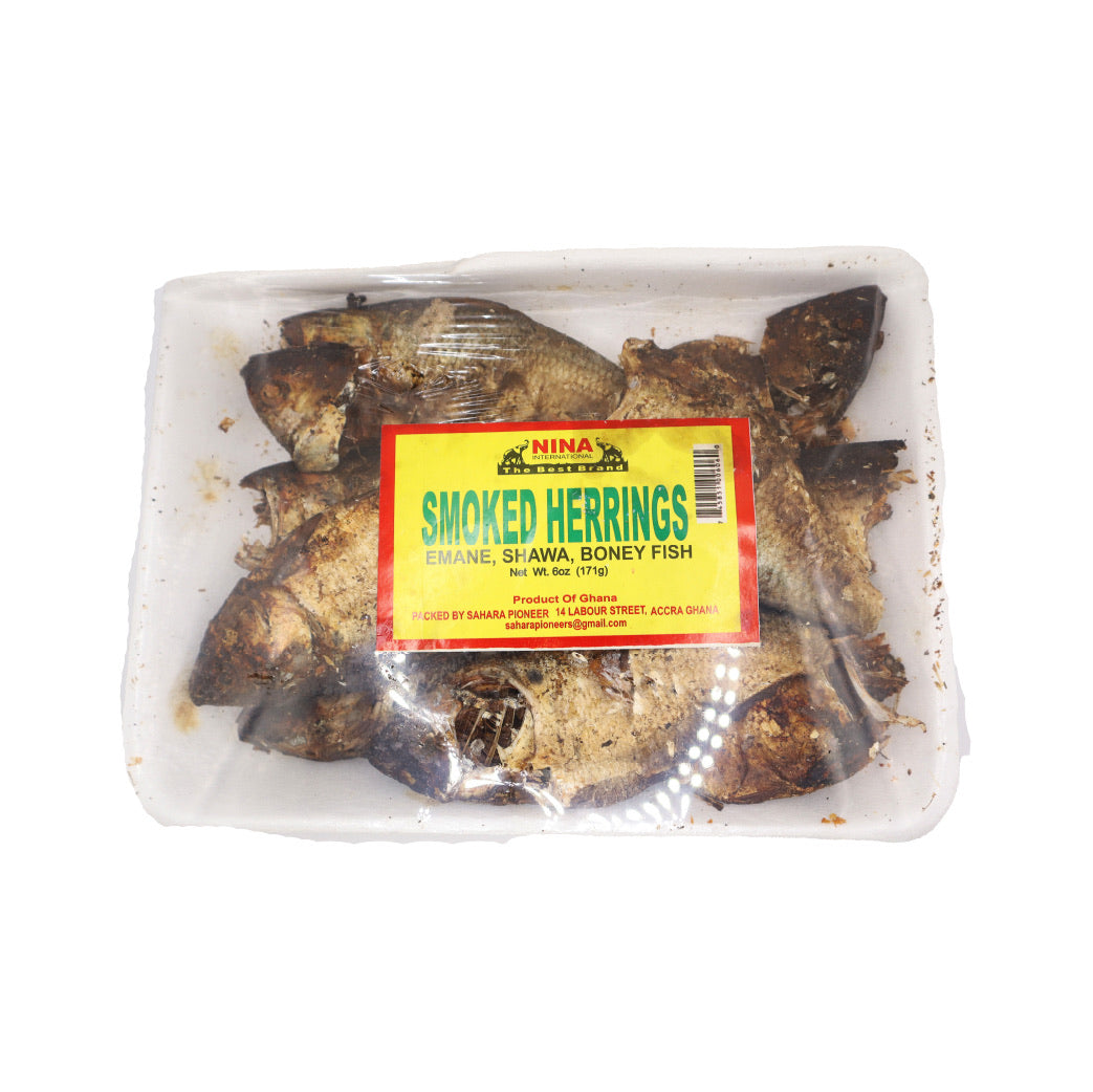 Nina International - Smoked Herrings Emane, Shawa, Boney Fish | 6oz