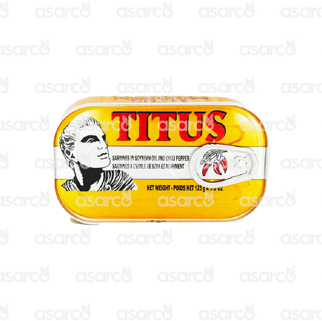 Titus - Sardines in Soybean Oil and Chili Pepper | 4.41oz