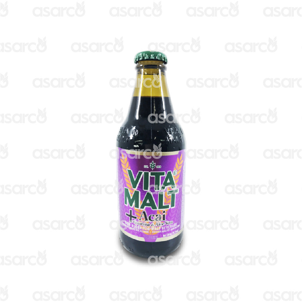 Vita Malt - Non- Alcoholic Malt Beverage- Acai, Guarana & Aloe Vera | 11.16oz