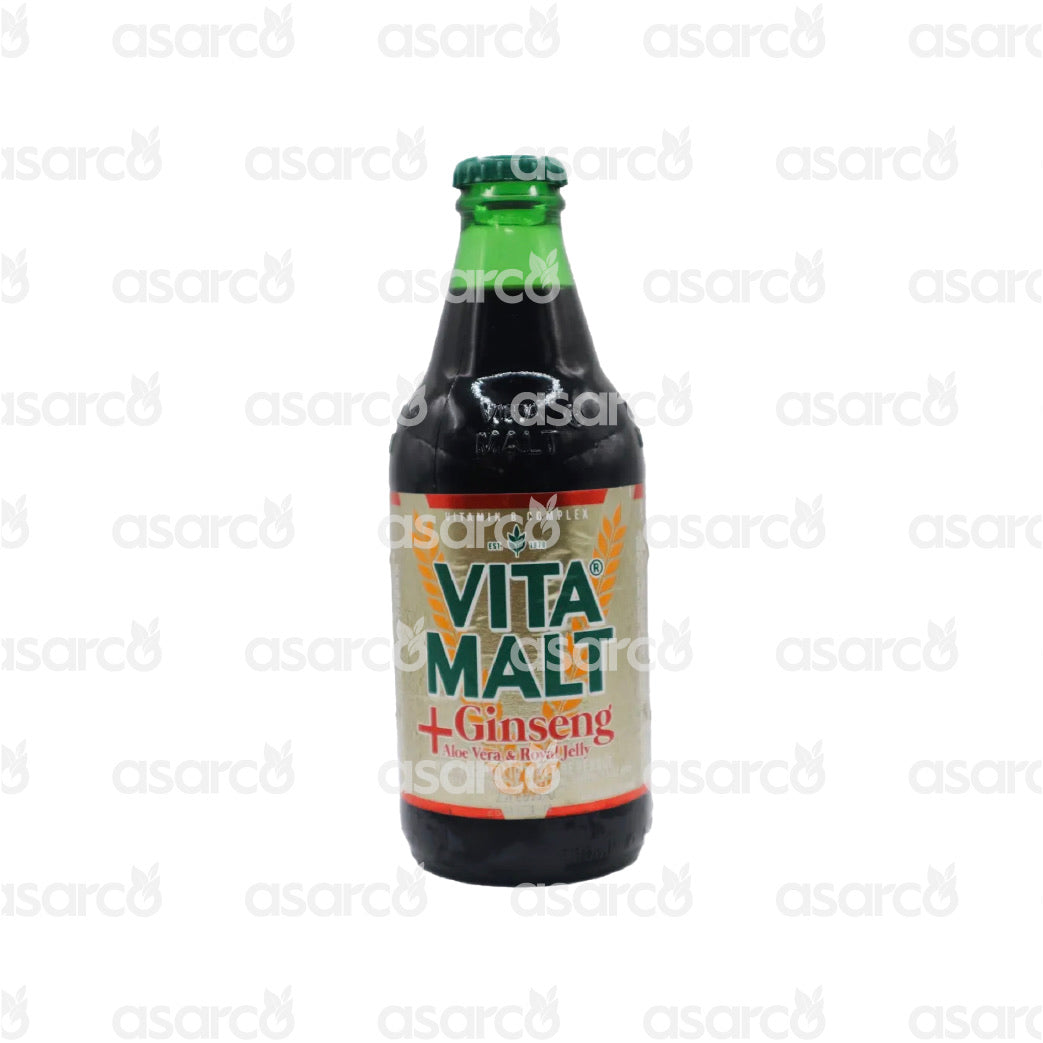 Vita Malt - Non- Alcoholic Malt Beverage- Ginseng, Aloe Vera & Royal Jelly | 11.16oz