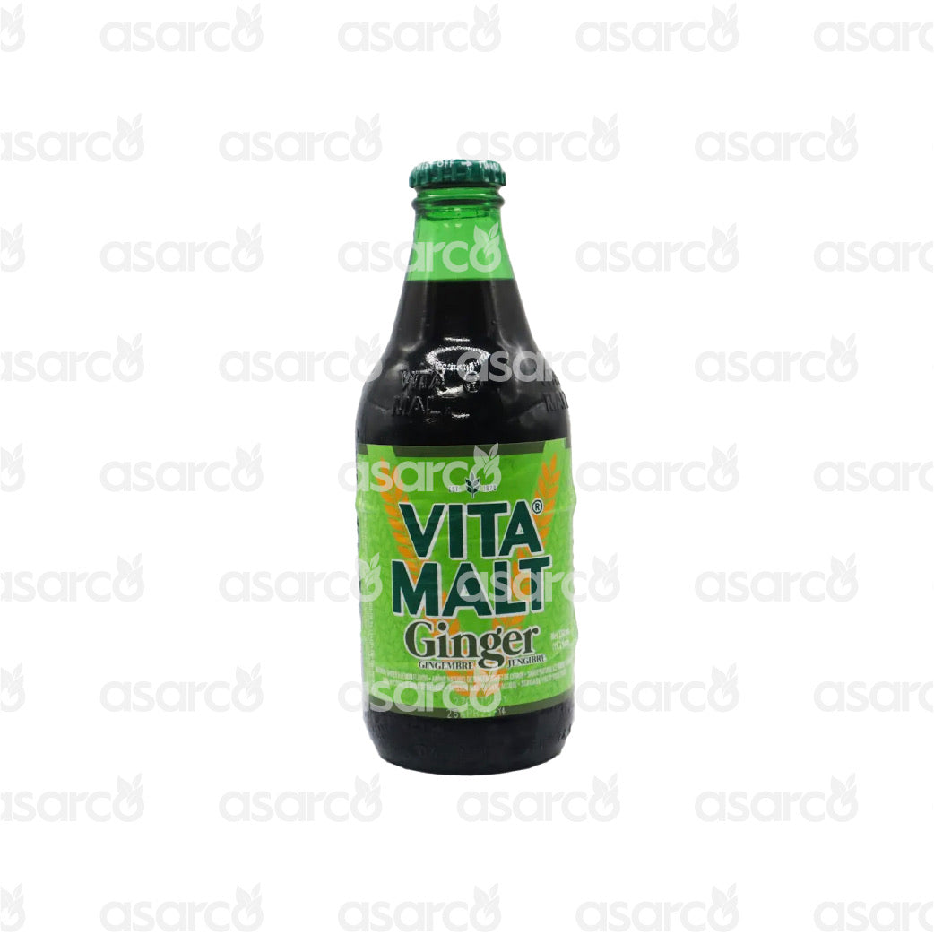 Vita Malt - Non- Alcoholic Malt Beverage- Natural Ginger & Lemon Flavor | 11.16oz