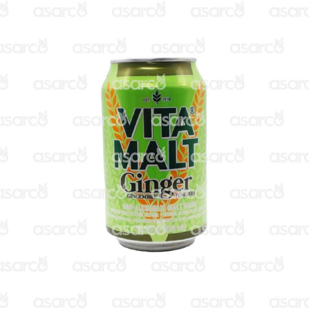 Vita Malt - Non- Alcoholic Malt Drink- Ginger (Canned) | 11.2oz