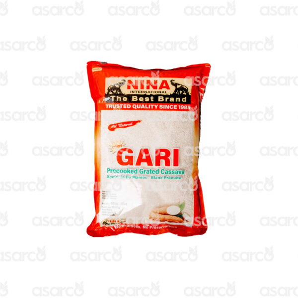 Nina International - Crispy Gari Precooked Grated Cassava Semoule De Manioc- Blanc Precuite | 48oz