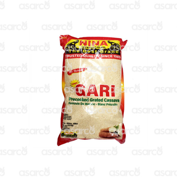 Nina International - Crispy Gari Precooked Grated Cassava Semoule De Manioc- Blanc Precuite | 80oz