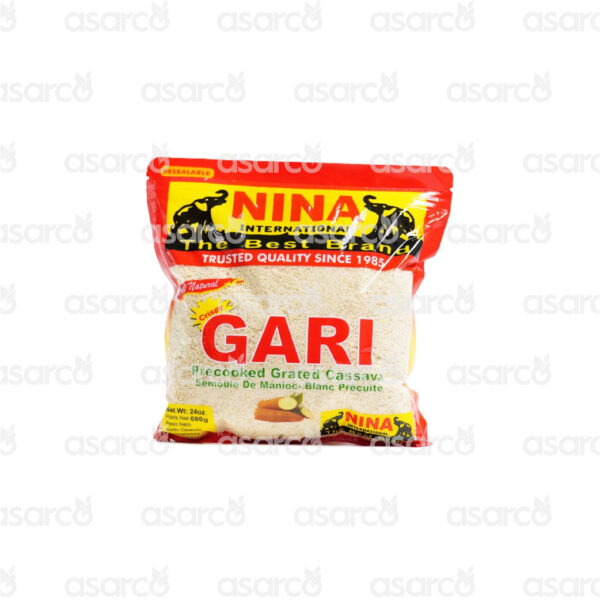 Nina International - Gari Precooked Grated Cassava Semoule De Manioc- Blanc Precuite | 24oz