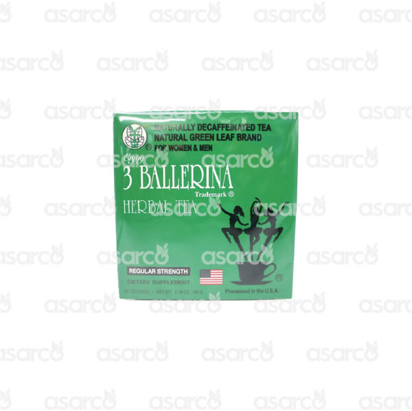 3 Ballerina Trademark - Regular Strength Dietary Supplement Herbal Tea | 2.18oz