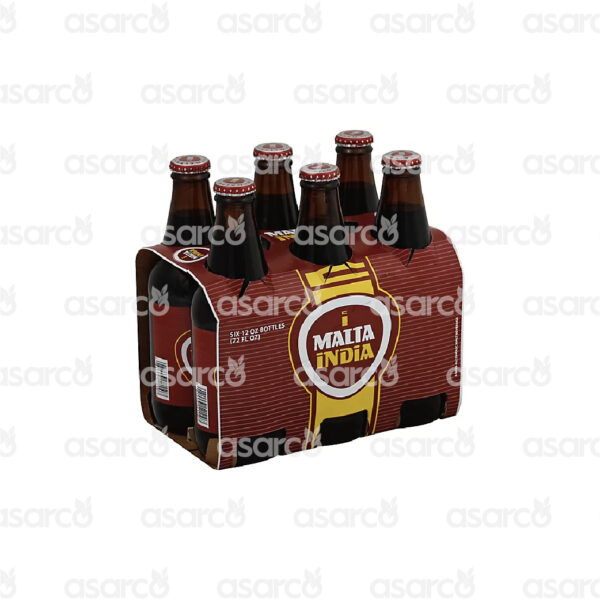 Malta India - Non- Alcoholic Malt Beverage Low Sodium (Case of 6)  | 12oz