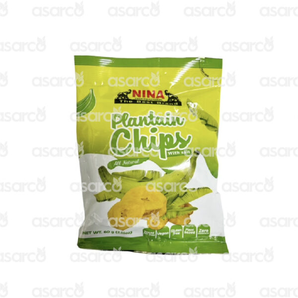 Nina International - Plantain Chips with Salt | 2.11oz